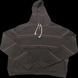 Arizona Jean Co. Men's Striped Jacket - Size XXL - Black